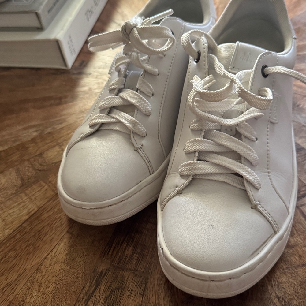 Coach Lowline leather Low Top Sneakers in optic White Size 7B - Picture 6 of 8